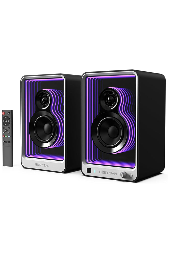 Active Bookshelf Speakers with Dynamic Light Effect (SR15)