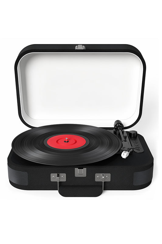 Vinyl Record Player Bluetooth 3-Speed Portable Vintage Suitcase with Built-in Speakers(CP06)
